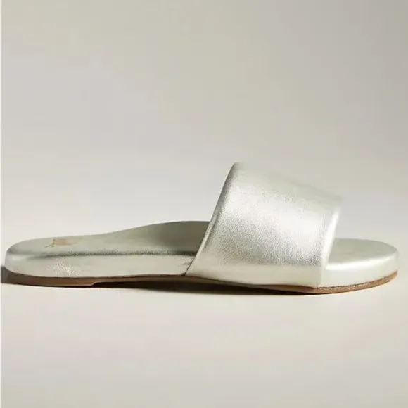 beek Baza Silver Sandal. New with box and dust bag.