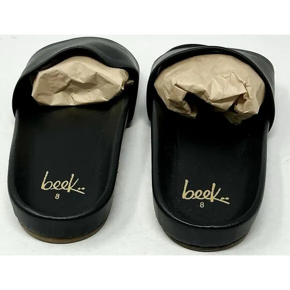 🆕Beek Gallito Leather Sandals Black Women NIB