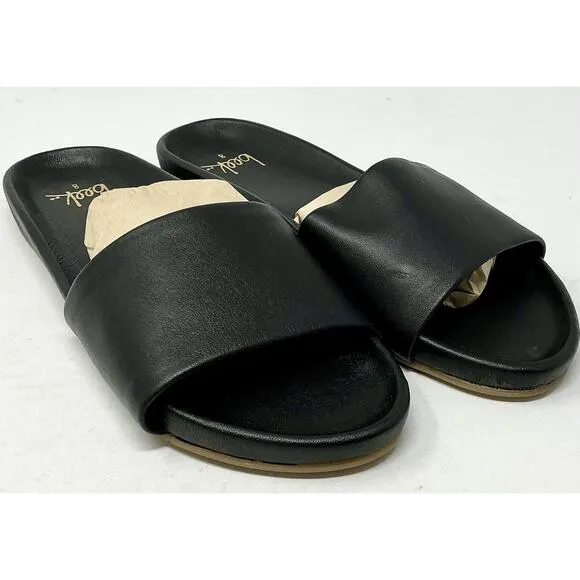 🆕Beek Gallito Leather Sandals Black Women NIB