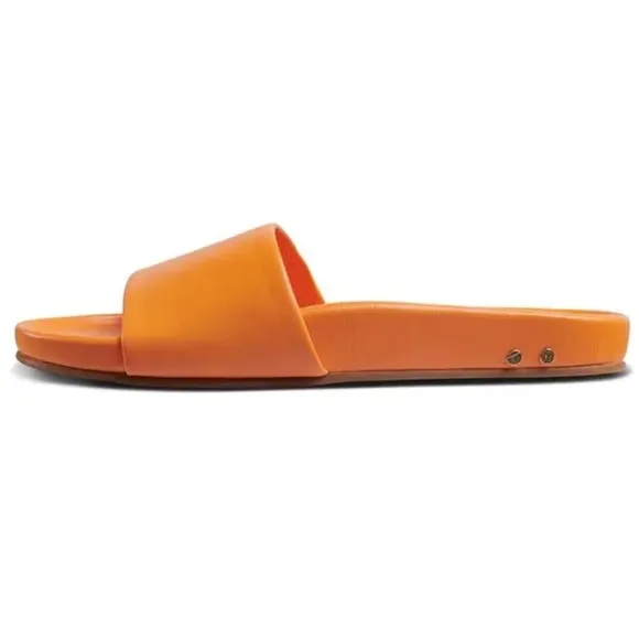 Beek Puffbird Sandals in Orchard Mille Orange New without Box