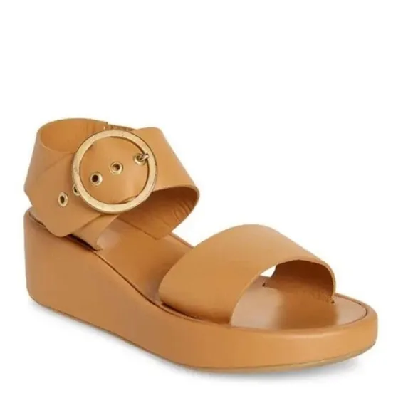 BEEK Swan Platform SandalHoney Neutral Size 8 US