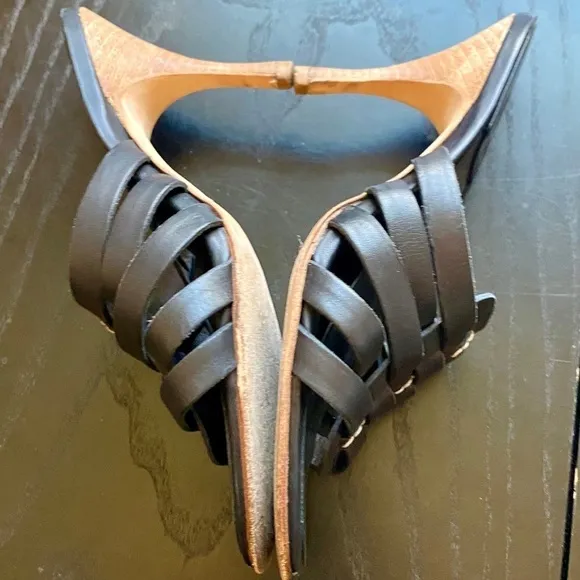 Bernardo Slide On Strappy Sandals, Stacked Heel, 6