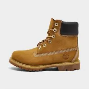 Big Kids Timberland 6&quot; FOLKSTONE Boots Junior size 3.5M camel Waterproof
