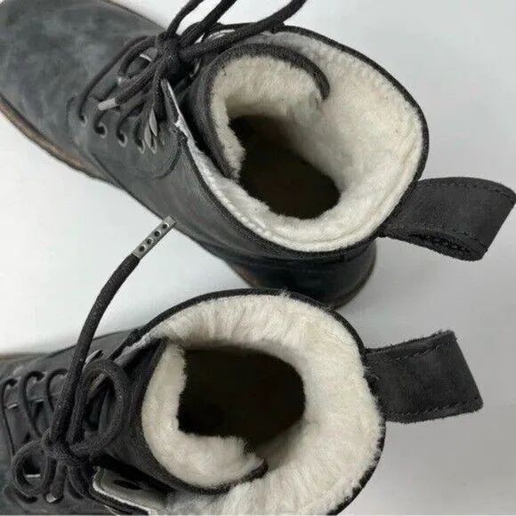 Birkenstock 41 Bryson graphite grey combat bootS Narrow military