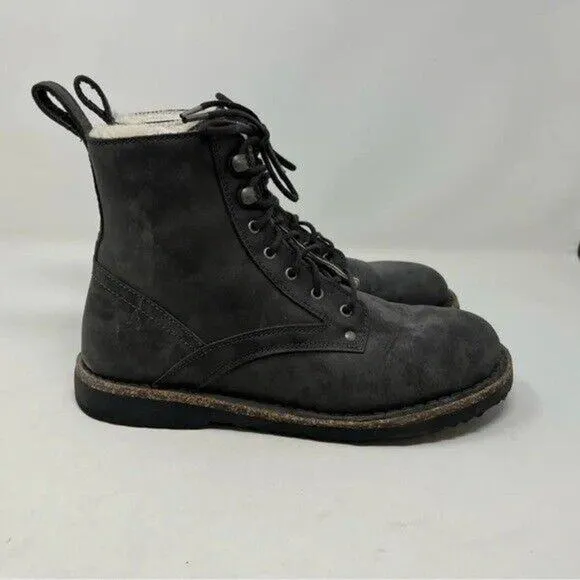 Birkenstock 41 Bryson graphite grey combat bootS Narrow military
