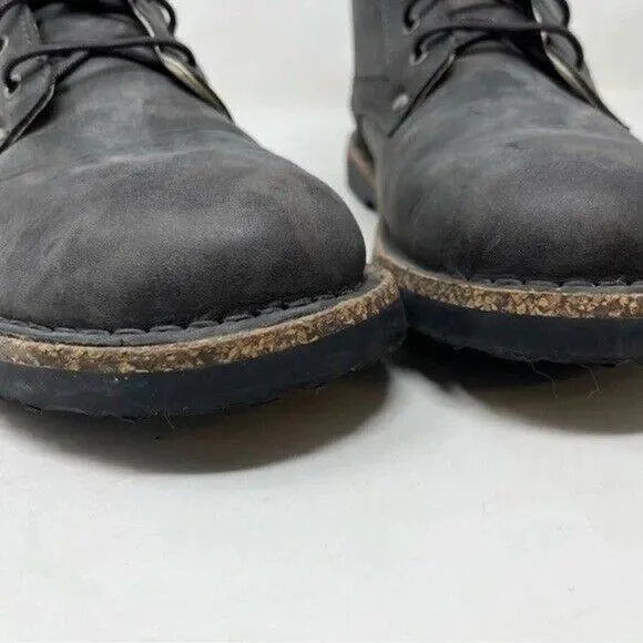 Birkenstock 41 Bryson graphite grey combat bootS Narrow military