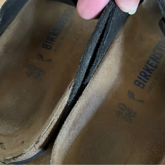 Birkenstock Arizona Suede Chocolate Brown Sandals Size 9-9.5