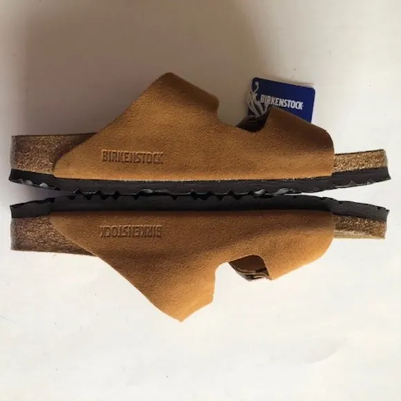 BIRKENSTOCK Arizona Suede Leather Soft footbed Sandals. Size: 9, 10, 12, 13