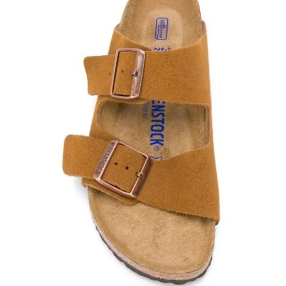 BIRKENSTOCK Arizona Suede Leather Soft footbed Sandals. Size: 9, 10, 12, 13