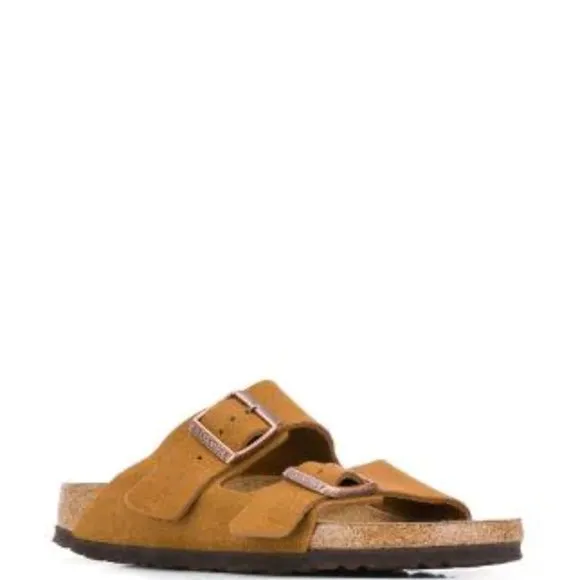 BIRKENSTOCK Arizona Suede Leather Soft footbed Sandals. Size: 9, 10, 12, 13