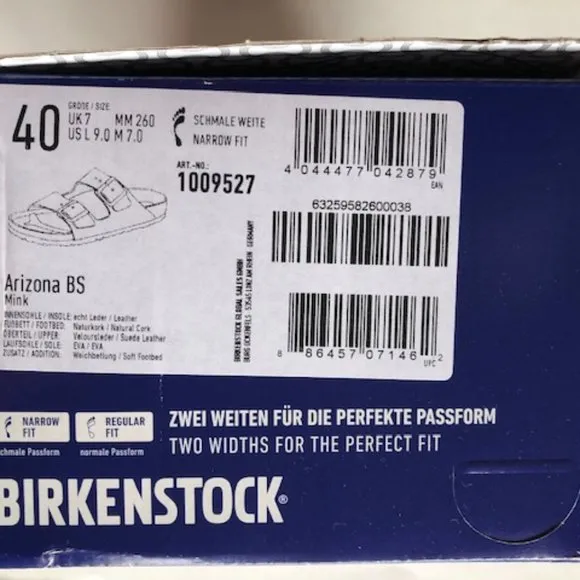 BIRKENSTOCK Arizona Suede Leather Soft footbed Sandals. Size: 9, 10, 12, 13