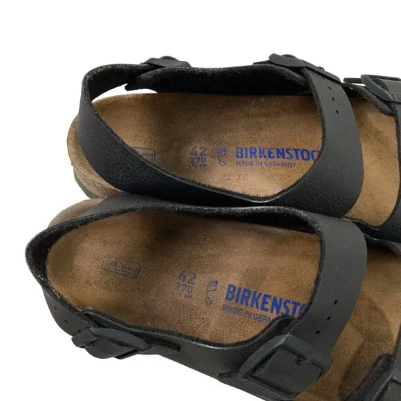 Birkenstock Birko Flor Sandals EU 42 - US 9-9.5 Backstrap Regular/Wide Black