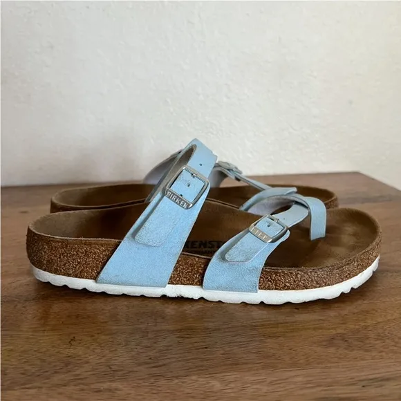 Birkenstock Blue Mayari Leather Sandals Size 6