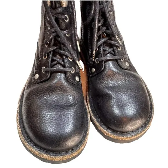 Birkenstock Boots 36EU/US5-5.5 Bryson Black Natural Leather Grunge Combat