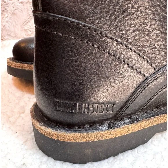 Birkenstock Boots 36EU/US5-5.5 Bryson Black Natural Leather Grunge Combat