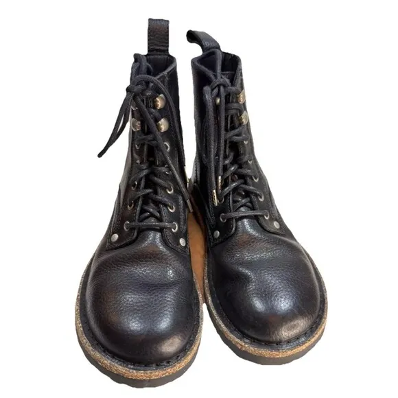 Birkenstock Boots 36EU/US5-5.5 Bryson Black Natural Leather Grunge Combat