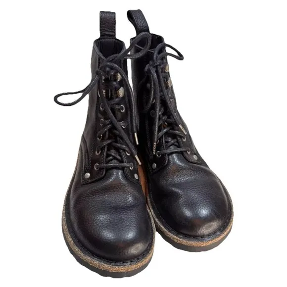 Birkenstock Boots 36EU/US5-5.5 Bryson Black Natural Leather Grunge Combat