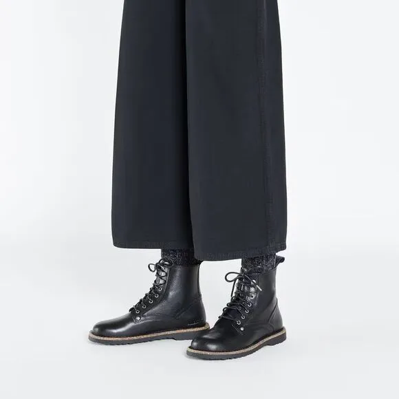 Birkenstock Boots 36EU/US5-5.5 Bryson Black Natural Leather Grunge Combat