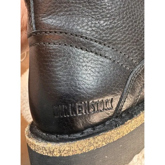 Birkenstock Boots 36EU/US5-5.5 Bryson Black Natural Leather Grunge Combat