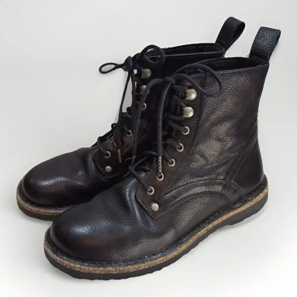 Birkenstock Boots 36EU/US5-5.5 Bryson Black Natural Leather Grunge Combat