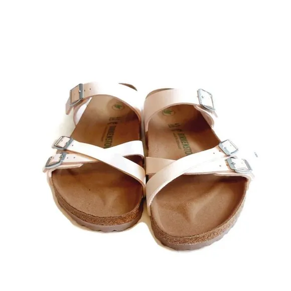 Birkenstock Franca Birkibuc Sandals Womens Size 10 Light Rose Regular Fit EU 41
