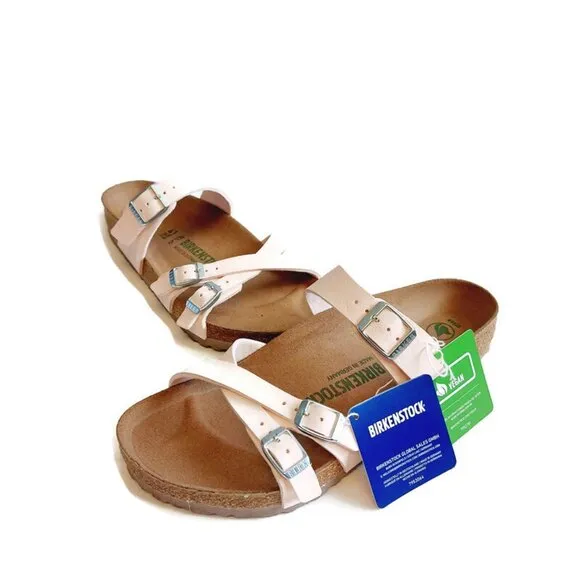 Birkenstock Franca Birkibuc Sandals Womens Size 10 Light Rose Regular Fit EU 41