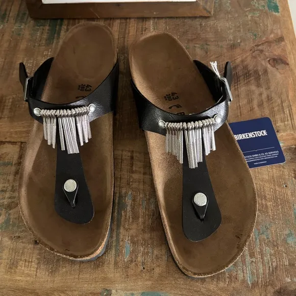 Birkenstock Gizeh Fringe Sandals Rare Style NWT