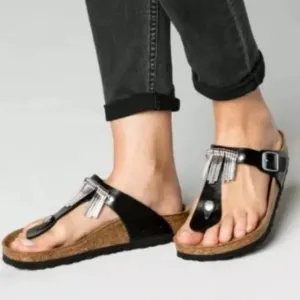 Birkenstock Gizeh Fringe Sandals Rare Style NWT