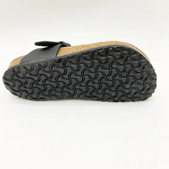 Birkenstock Gizeh Kids BS Black Birko-Flor Sandals Regular Fit US 12 EU 30