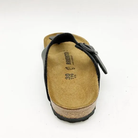 Birkenstock Gizeh Kids BS Black Birko-Flor Sandals Regular Fit US 12 EU 30
