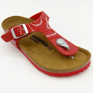 Birkenstock Gizeh Kids BS Magic Galaxy Red Sandals Narrow Fit