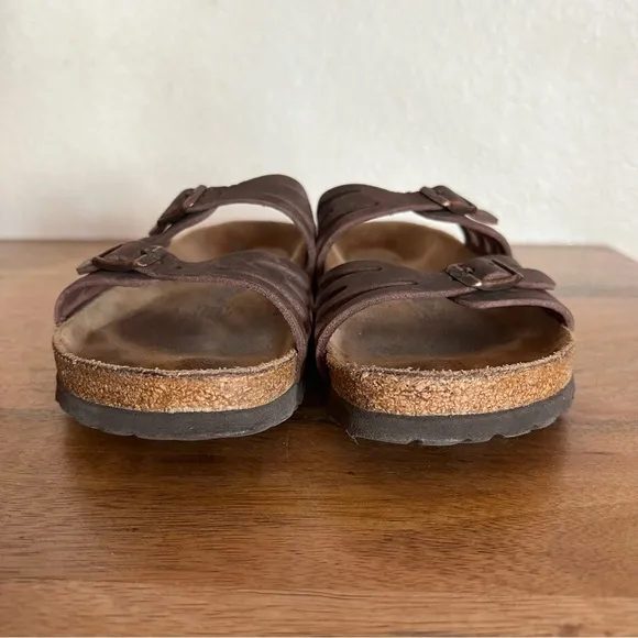 Birkenstock Granada Brown Leather Sandals Size 7