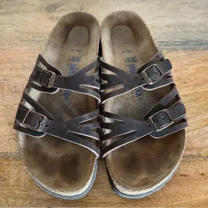 Birkenstock Granada Brown Leather Sandals Size 7