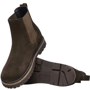 Birkenstock Highwood Slip Brown Ankle Boots with Suede Leather... Size 8