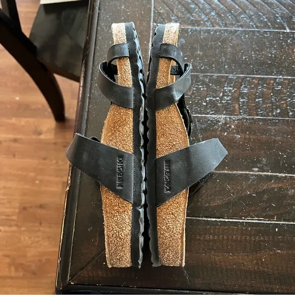 Birkenstock Mayari Black Leather Sandals Size 6