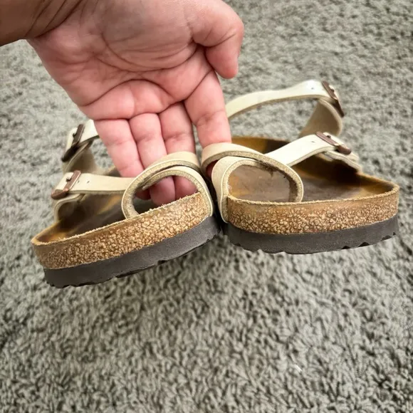 Birkenstock Mayari Pearl White Sandals 37