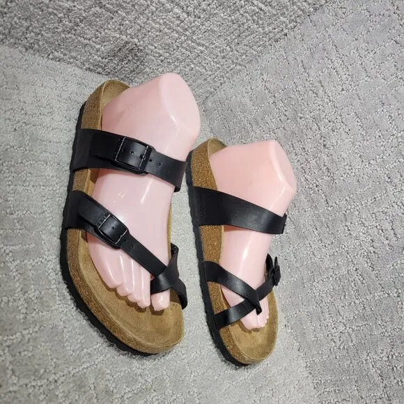 Birkenstock Mayari Unisex Size EU 41 US L10 M8 Black Birko-Flor Slide Sandals