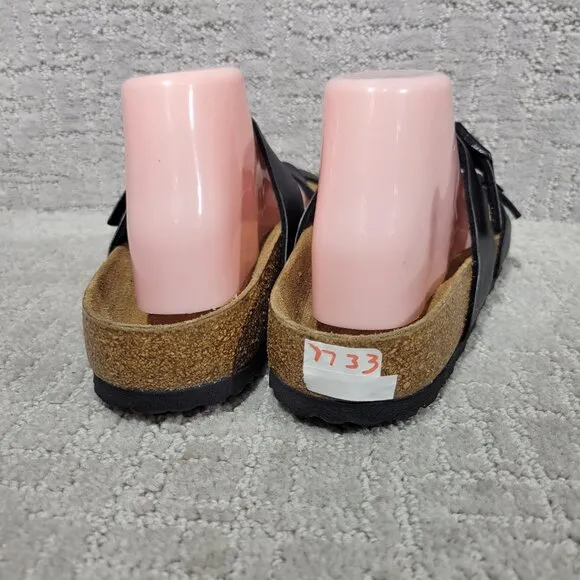 Birkenstock Mayari Unisex Size EU 41 US L10 M8 Black Birko-Flor Slide Sandals