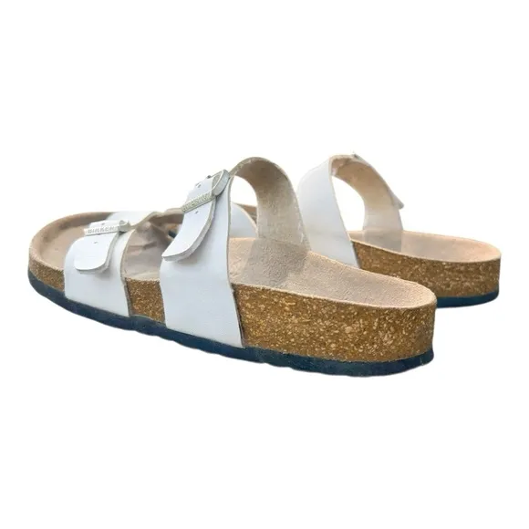 Birkenstock Mayari White Toe Loop Sandals Women’s 10 EU 41 Comfort Leather
