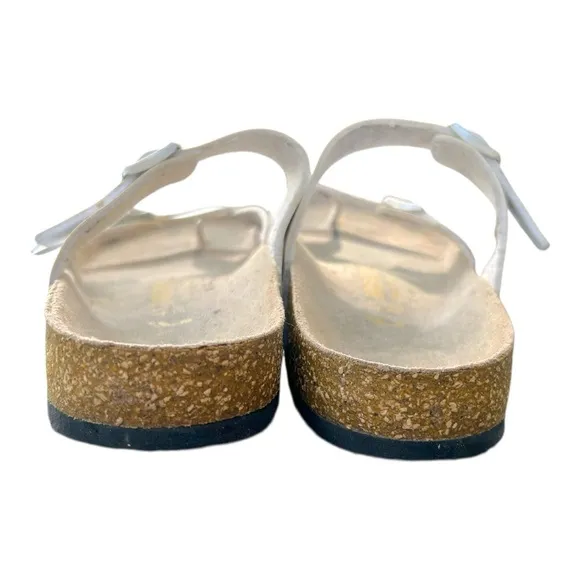 Birkenstock Mayari White Toe Loop Sandals Women’s 10 EU 41 Comfort Leather