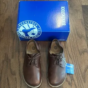 Birkenstock Men's Brown Gary Leather Shoes. Hard to find style!