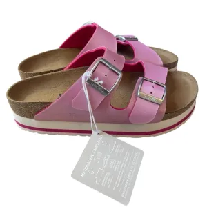 Birkenstock Papillio Arizona Icy Metallic Fushia Tulip Sandals Size 5N NEW