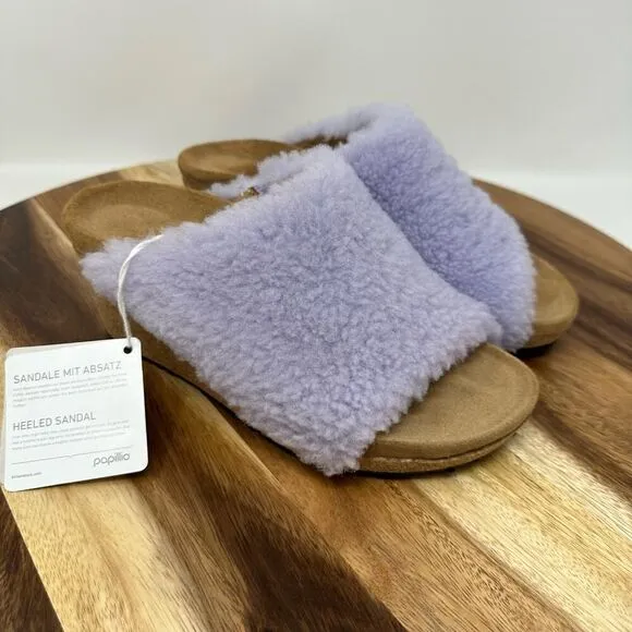 Birkenstock Papillio Namica Teddy Purple Wedge Sandals EU 37, Women’s 6