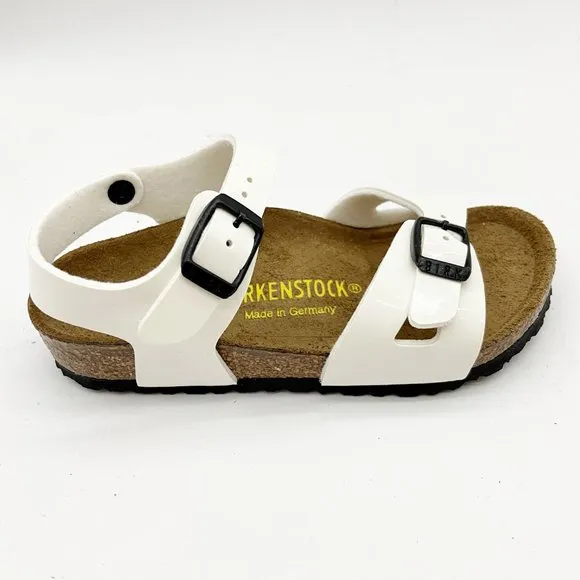 Birkenstock Rio Kids BS White Sandals Narrow Fit