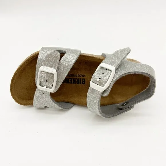 Birkenstock Rio Kids Magic Galaxy Silver Sandals Narrow Fit