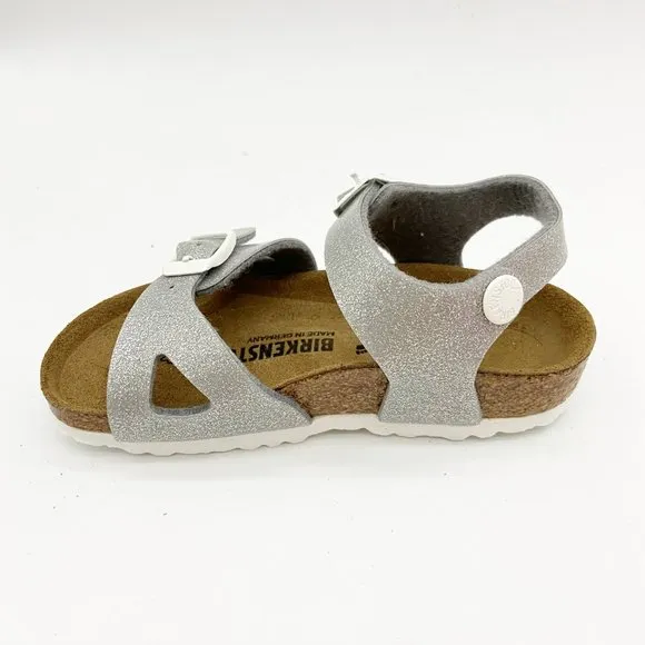 Birkenstock Rio Kids Magic Galaxy Silver Sandals Narrow Fit