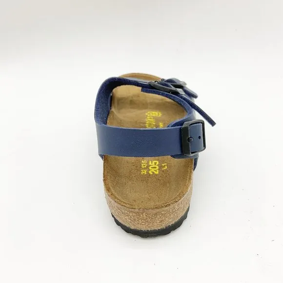 Birkenstock Roma Kids Blue Birko-Flor Sandals Narrow Fit