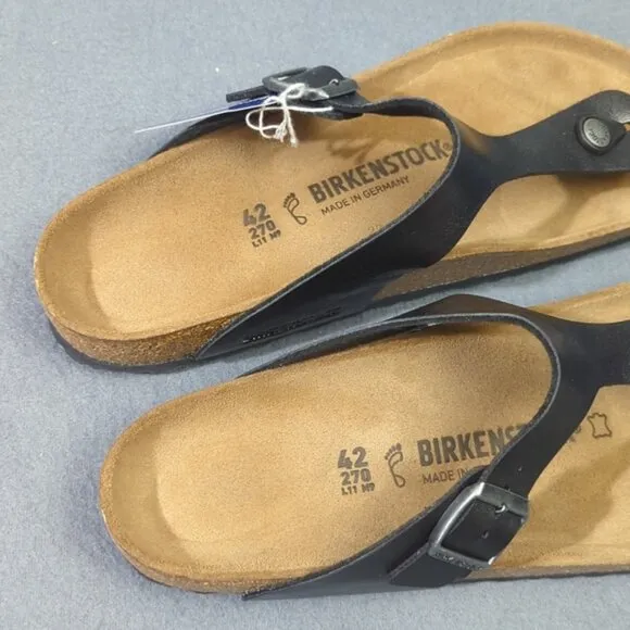 Birkenstock Sandals Eu 42 Women's 11 Graceful Licorice Gizeh BS Regular Fit NWT
