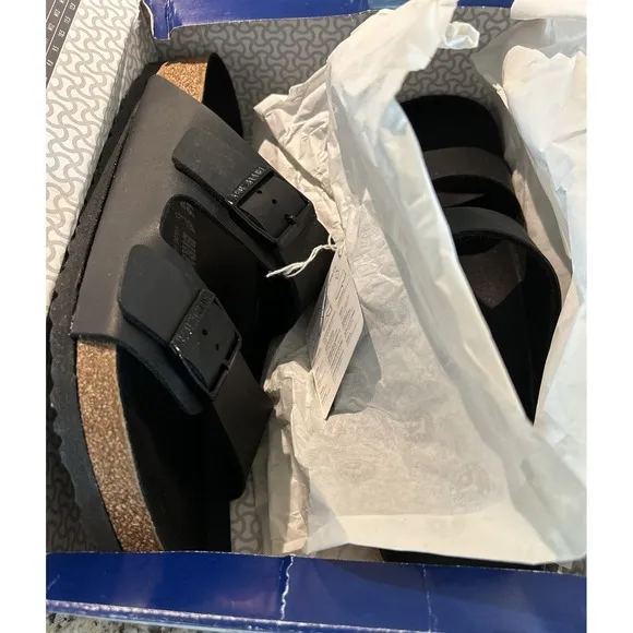 Birkenstock Sandals Men 13 (46) Arizona BS Regular Fit 1019098 - All Black New