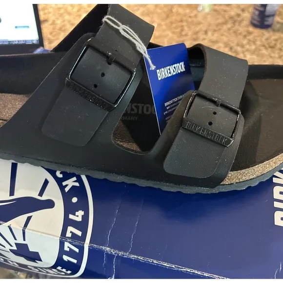 Birkenstock Sandals Men 13 (46) Arizona BS Regular Fit 1019098 - All Black New